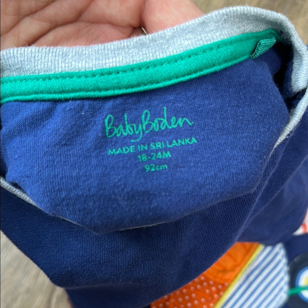 Baby Boden,Blue Kids Shirt with Hedgehog Design - Picture 9 of 9